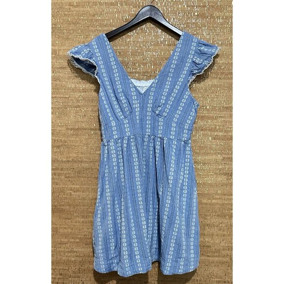 Peyton & Parker Large Dress Cotton Short Sleeve Cottagecore Coastal Romance - Picture 2 of 9